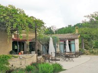 Auberge de la Fenière, la terrazza