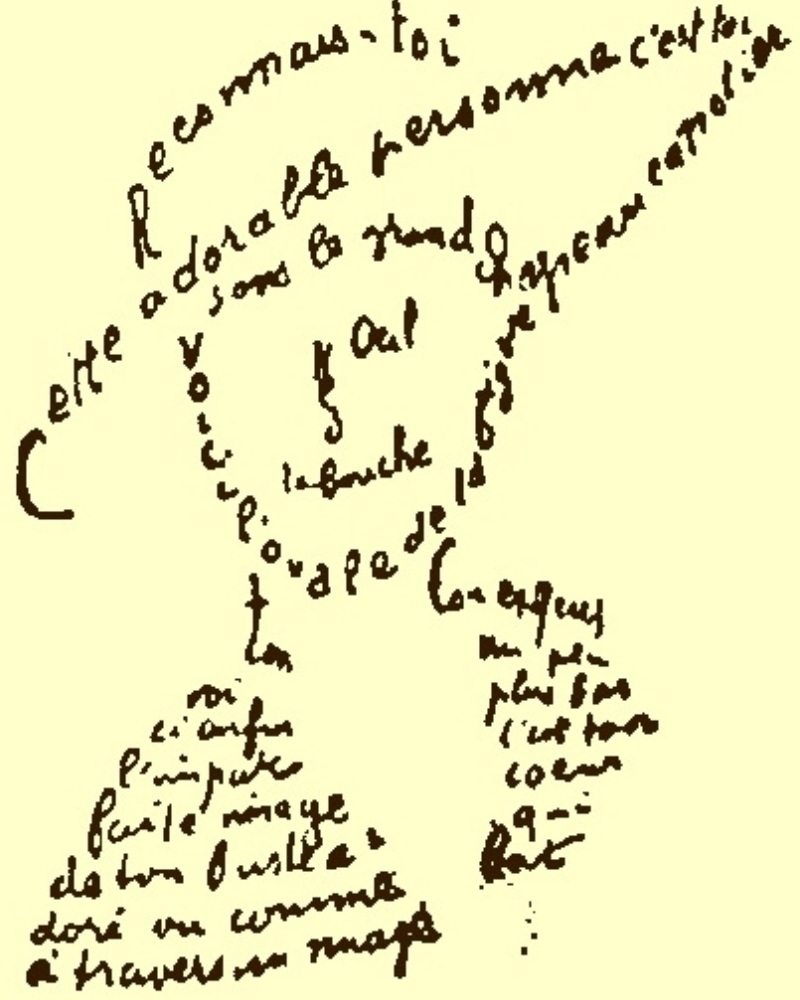 Calligramma di Guillaume Apollinaire