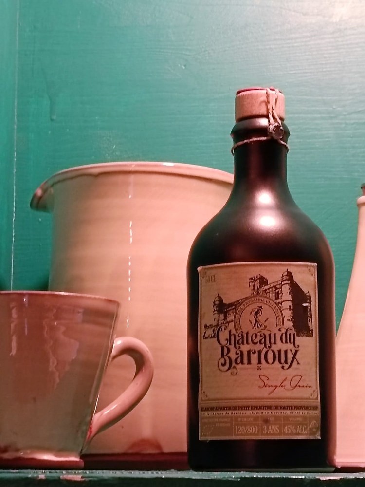 Come sarà la bottiglia del whisky Château du Barroux
