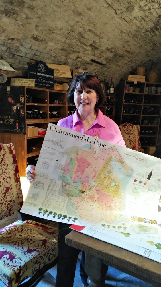 Danièle Raulet-Reynaud mostra la geografia dei vini della valle del Rodano