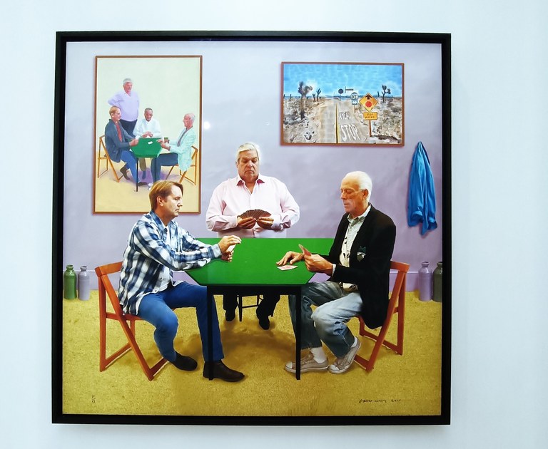 David Hockney, The Card Players, 2015