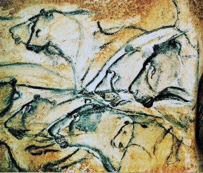 Grotta di Chauvet, figure di leoni