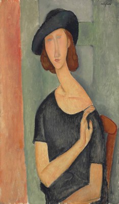 Jeanne Hébuterne con il cappello, ritratta da Amedeo Modigliani - Christie's