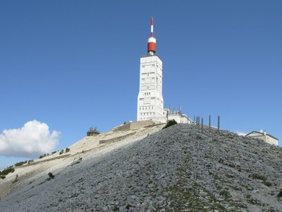 La cima del Mont Ventoux