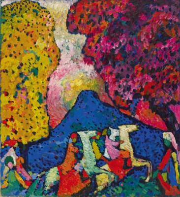La Montagne bleue, Vassily Kandinsky, Solomon R. Guggenheim Museum, New York
