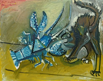 Le Homard et le chat, Mougins, Pablo Picasso, Solomon R. Guggenheim Museum, New York © Succession Picasso 2019