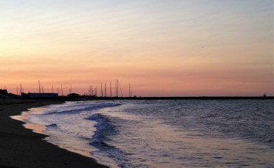 Les Saintes-Maries-de-la-Mer, alba sulla spiaggia