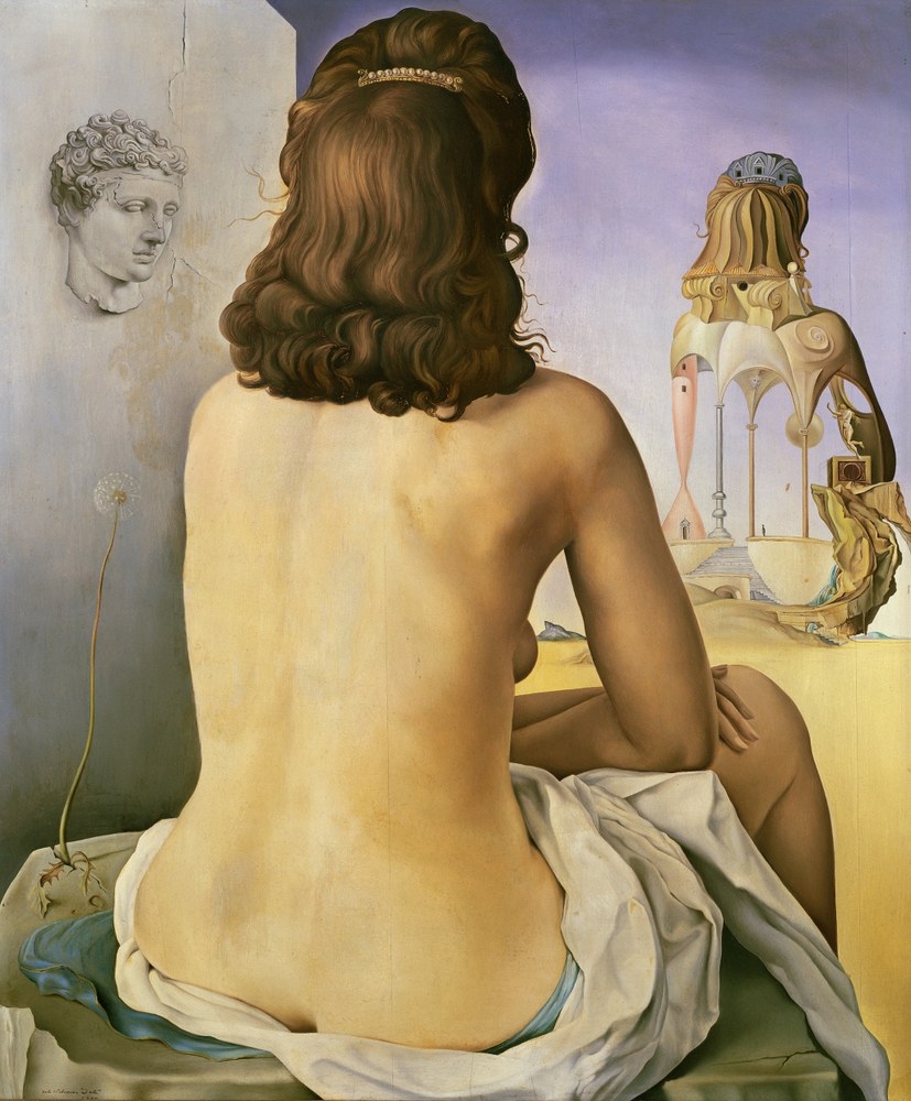 Mia moglie, nuda, guarda il suo stesso corpo, di Salvador Dalí
