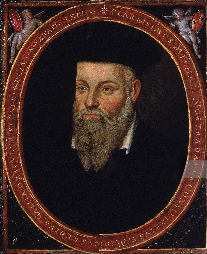 Michel de Nostredame, detto Nostradamus - Ritratto dipinto dal figlio César de Nostredame