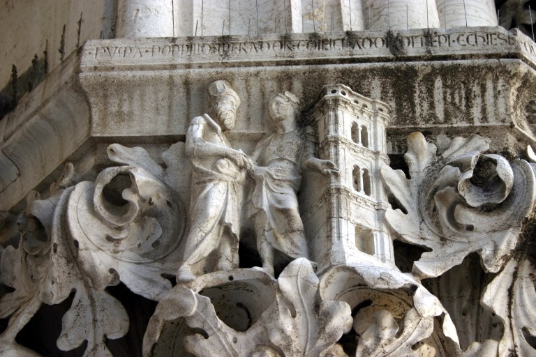 Numa Pompilio, Capitello della Giustizia, Palazzo Ducale, Venezia © Giovanni Dall'Orto