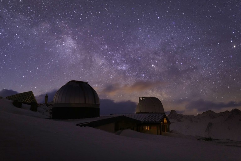 Observatoire de Saint-Veran, inverno, notte @ Marc Lelièvre