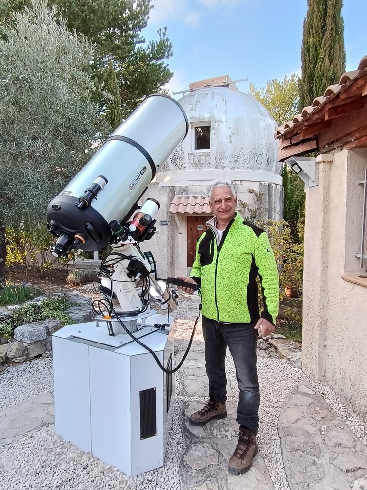 Olivier Planchon, animatore dell’Observatoire Astronomique de Bauduen