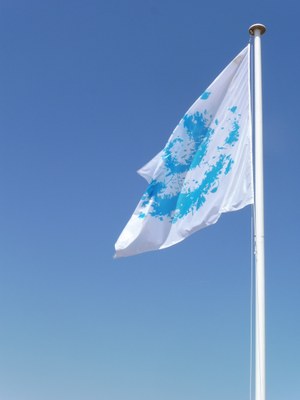 Parco Nazionale di Port-Cros, la bandiera con il simbolo del parco