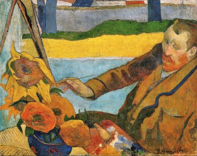 Paul Gauguin, Van Gogh mentre dipinge girasoli, 1888, olio su tela, Van Gogh Museum, Amsterdam
