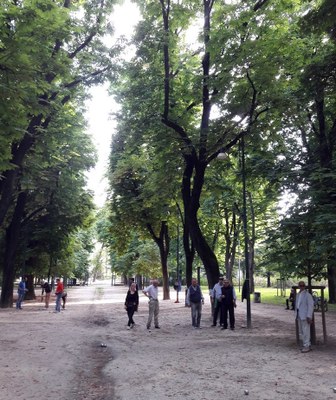 Campo di pétanque al Parco Sempione. Foto  © MilanoPetanque