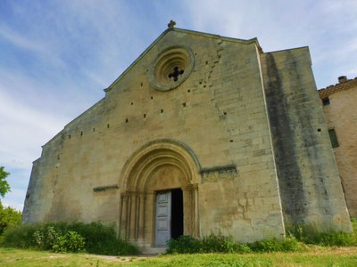 Priorato di Salagon, la facciata della chiesa