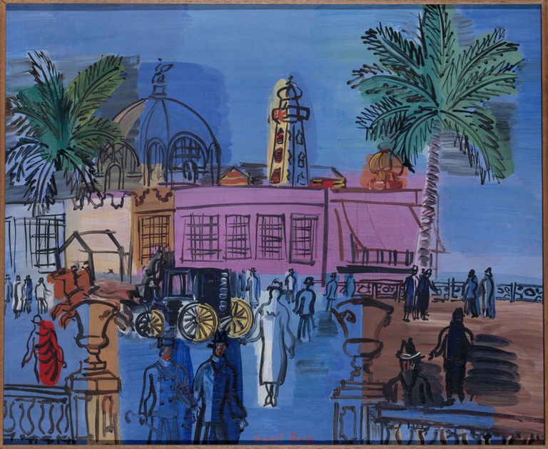 Raoul Dufy, La jetée-promenade à Nice, vers 1922, photo Paris Musées  Musée d'Art Moderne © Adagp, Paris, 2022