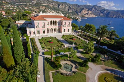 Saint Jean Cap Ferrat, Villa Ephrussi e i giardini dall'alto © OTM Nice Côte d'Azur
