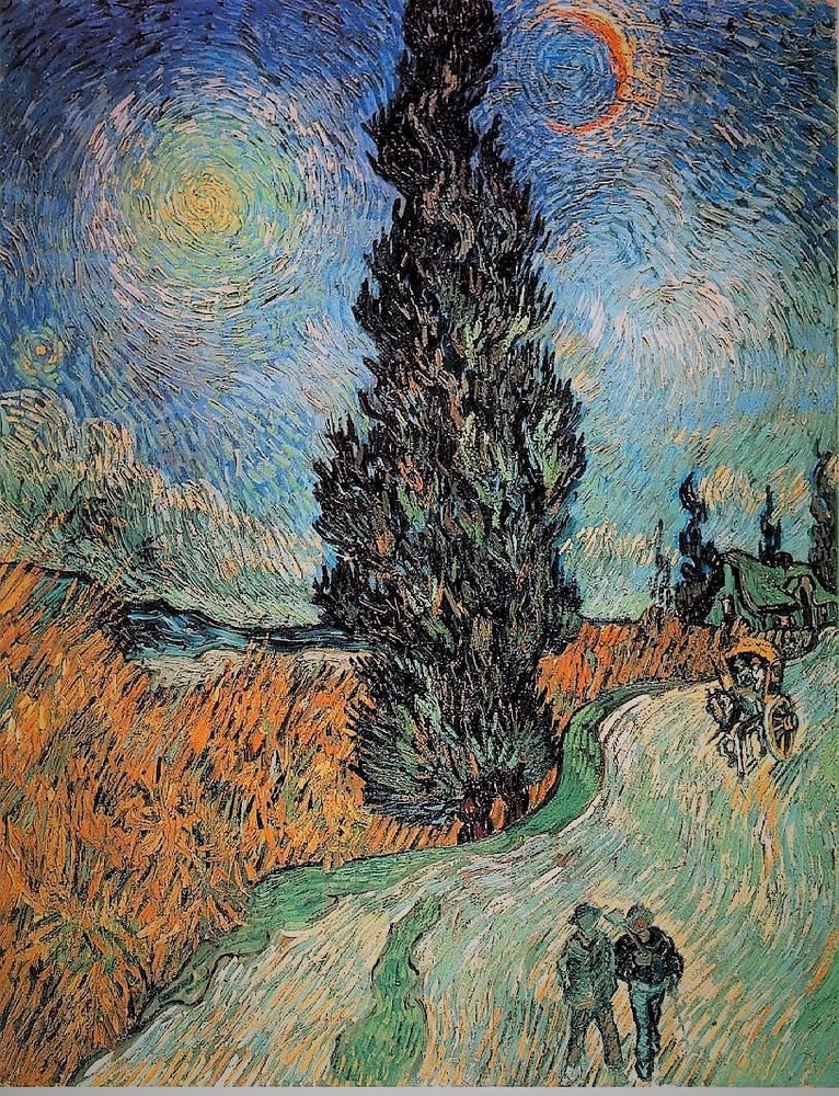 Vincent Van Gogh, Strada di campagna in Provenza di notte
