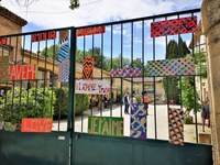 La Roumanière di Robion, la partita di pétanque