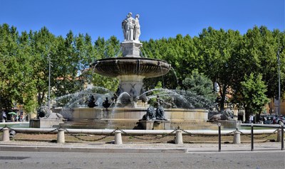 Aix-en-Provence, fontana della Rotonda © Francesca Molinari