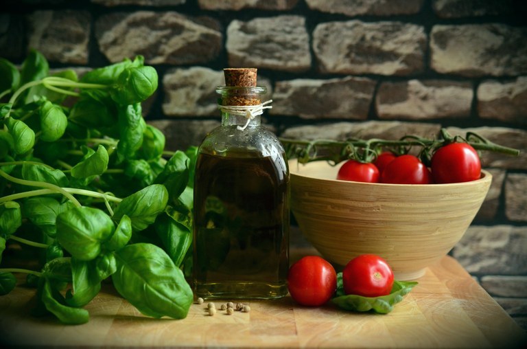 Alcuni ingredienti per l'insalata nizzarda