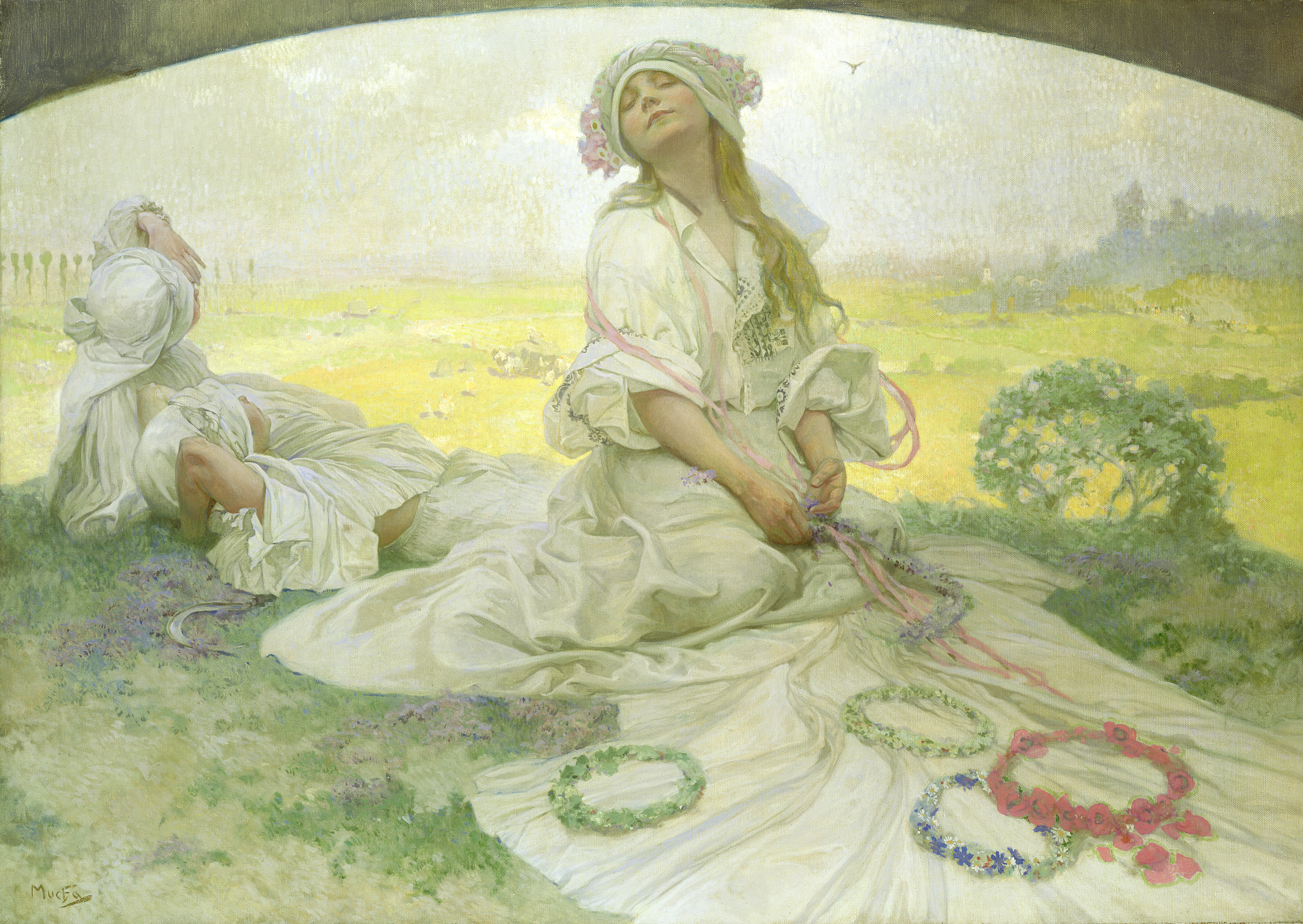 Alphonse Mucha, Chant de bohème, 1918, Huile sur toile, 100 x 138 cm © Mucha Trust 2023.jpg
