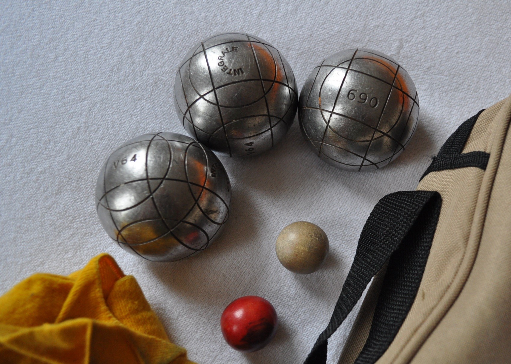 Bocce, pallini e panno