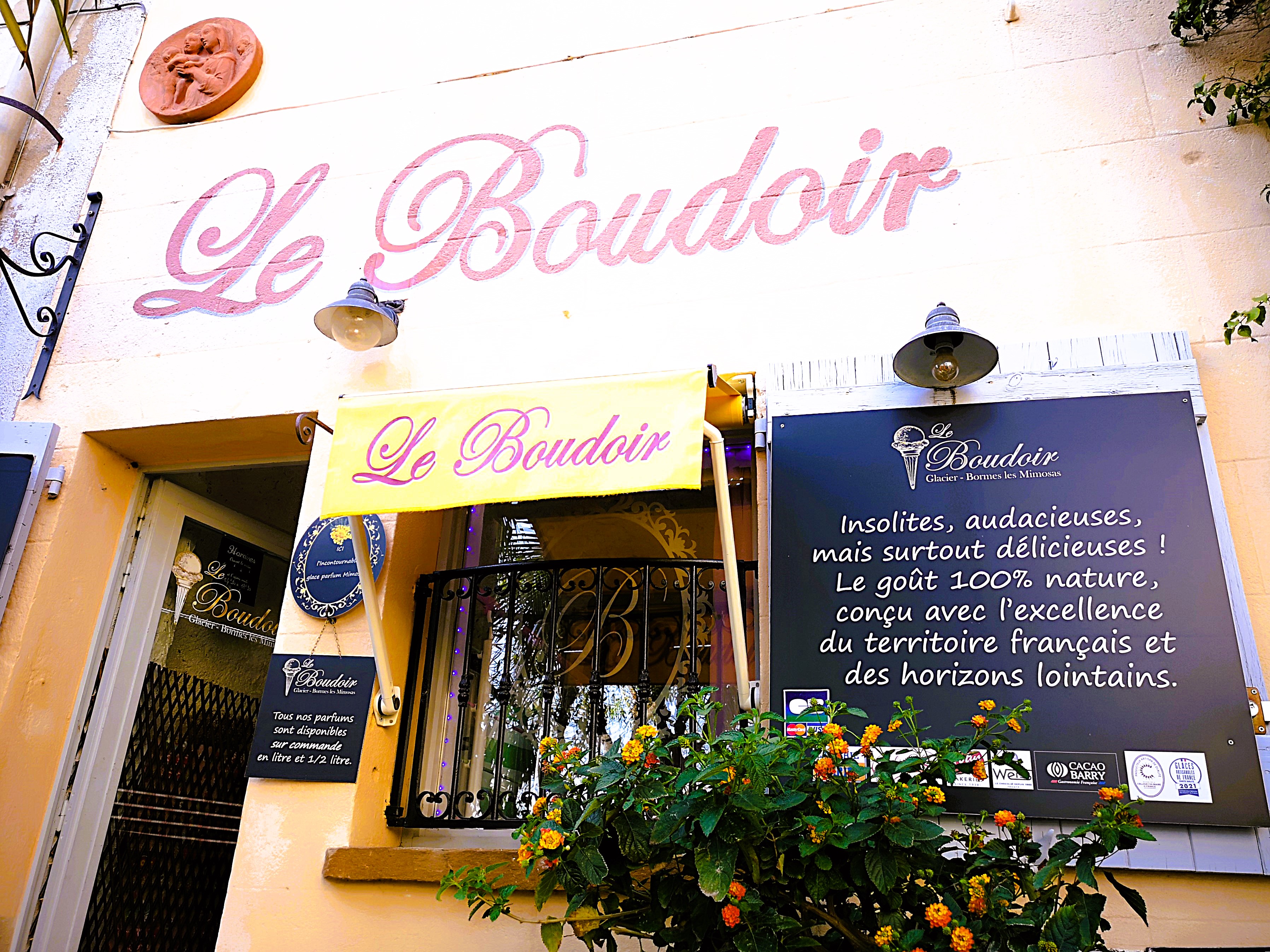 Bormes-les-Mimosas, la gelateria le Boudoir