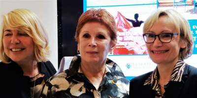 Brabara Lovato, Brigitte Lefèvre e Florence Lecointre