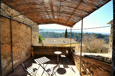 Casa nel villaggio di Ménerbes, la terrazza