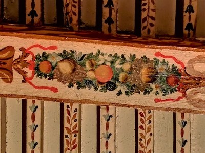 Cavaillon, Hôtel d'Agar, particolare di soffitto decorato