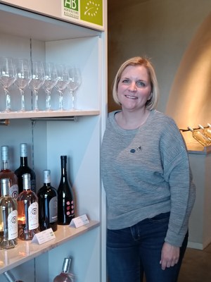 Château Bonisson, Victoire le Dorze in sala degustazione