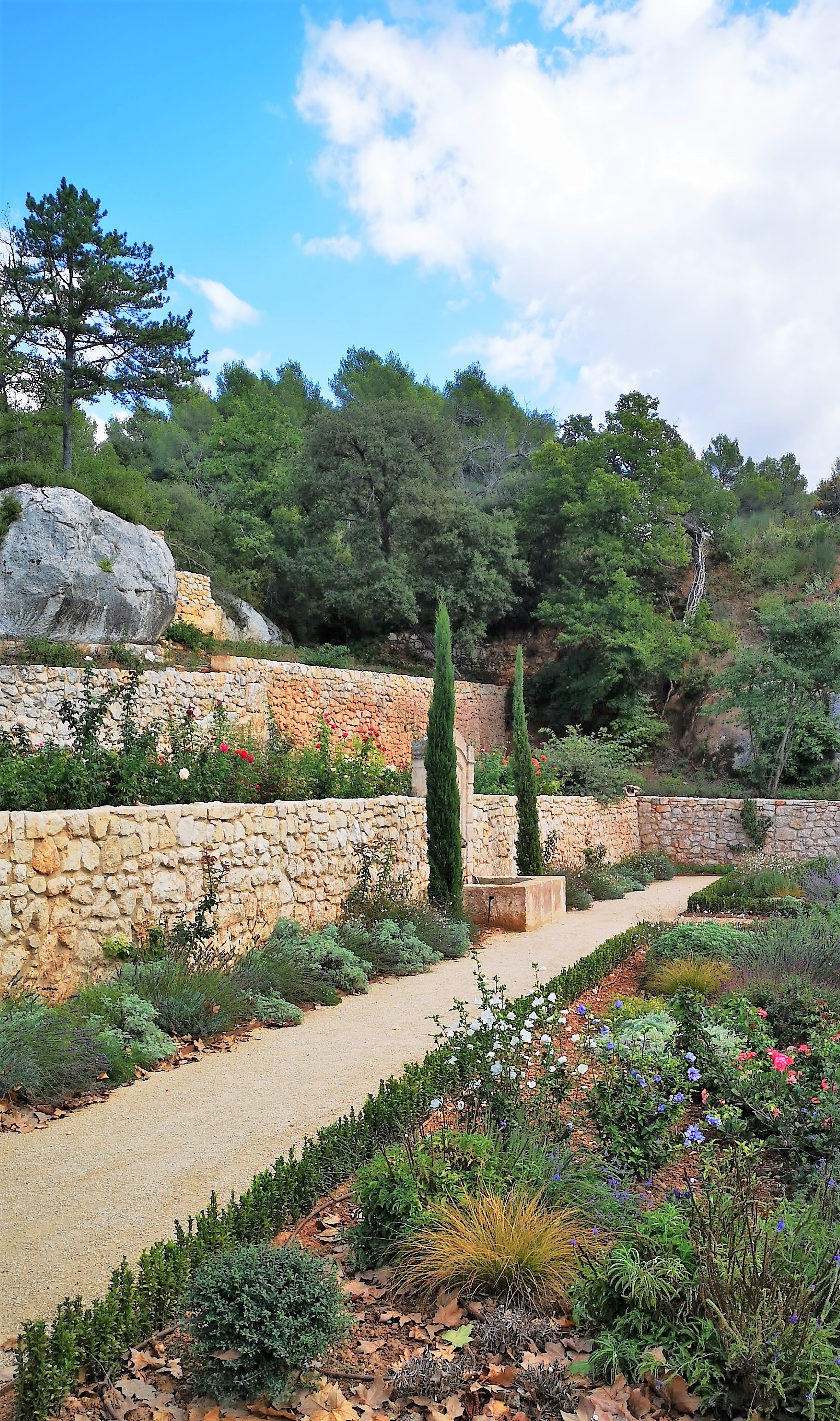 Château de Mille, scorcio di un giardino