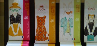 Chocolaterie Castelain, la grafica accattivante delle confezioni