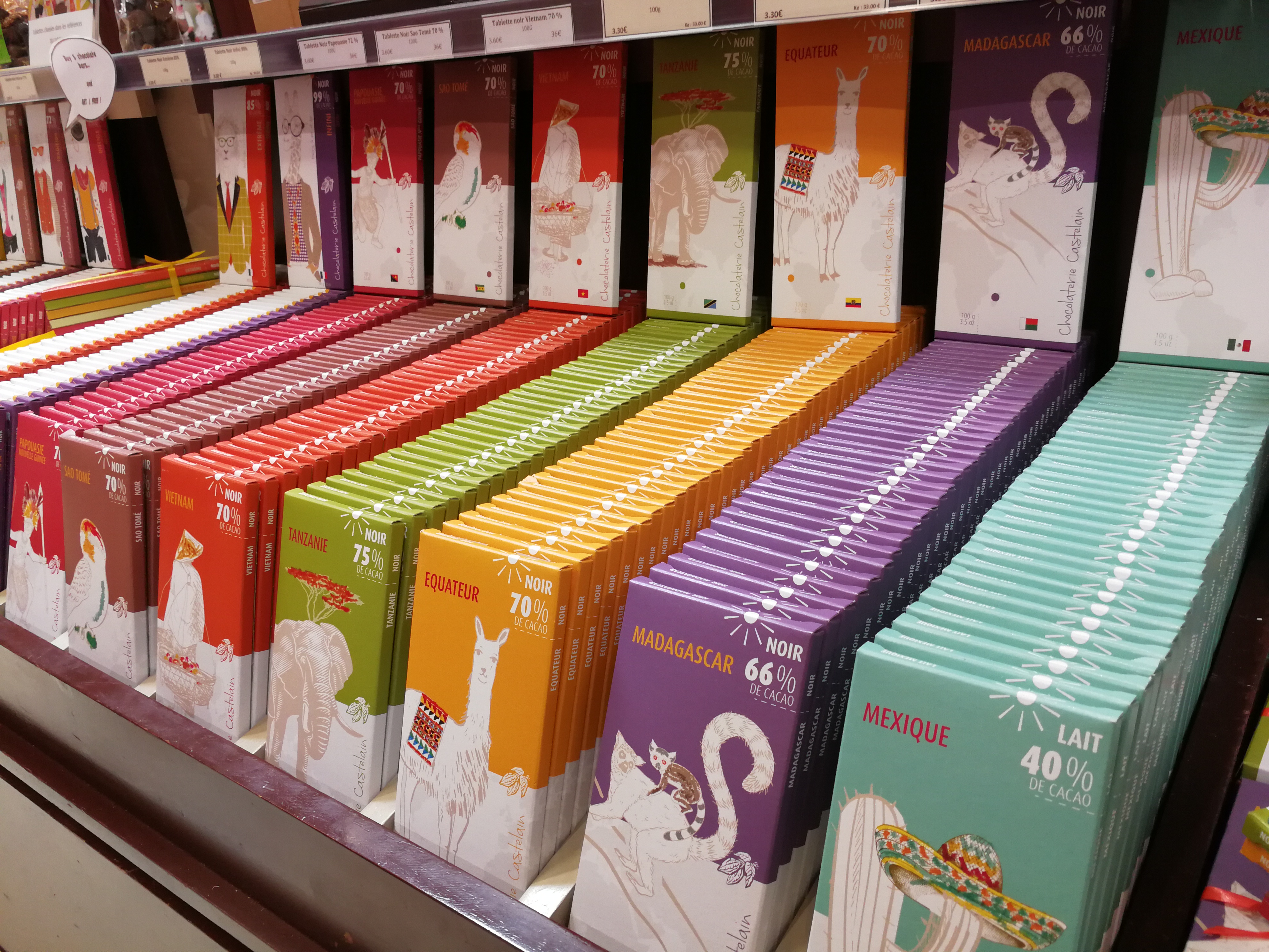 Chocolaterie Castelain, le tavolette della collezione OriginesTérroirs