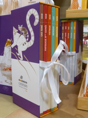 Chocolaterie Castelain, un cofanetto di 'libri' di cioccolato