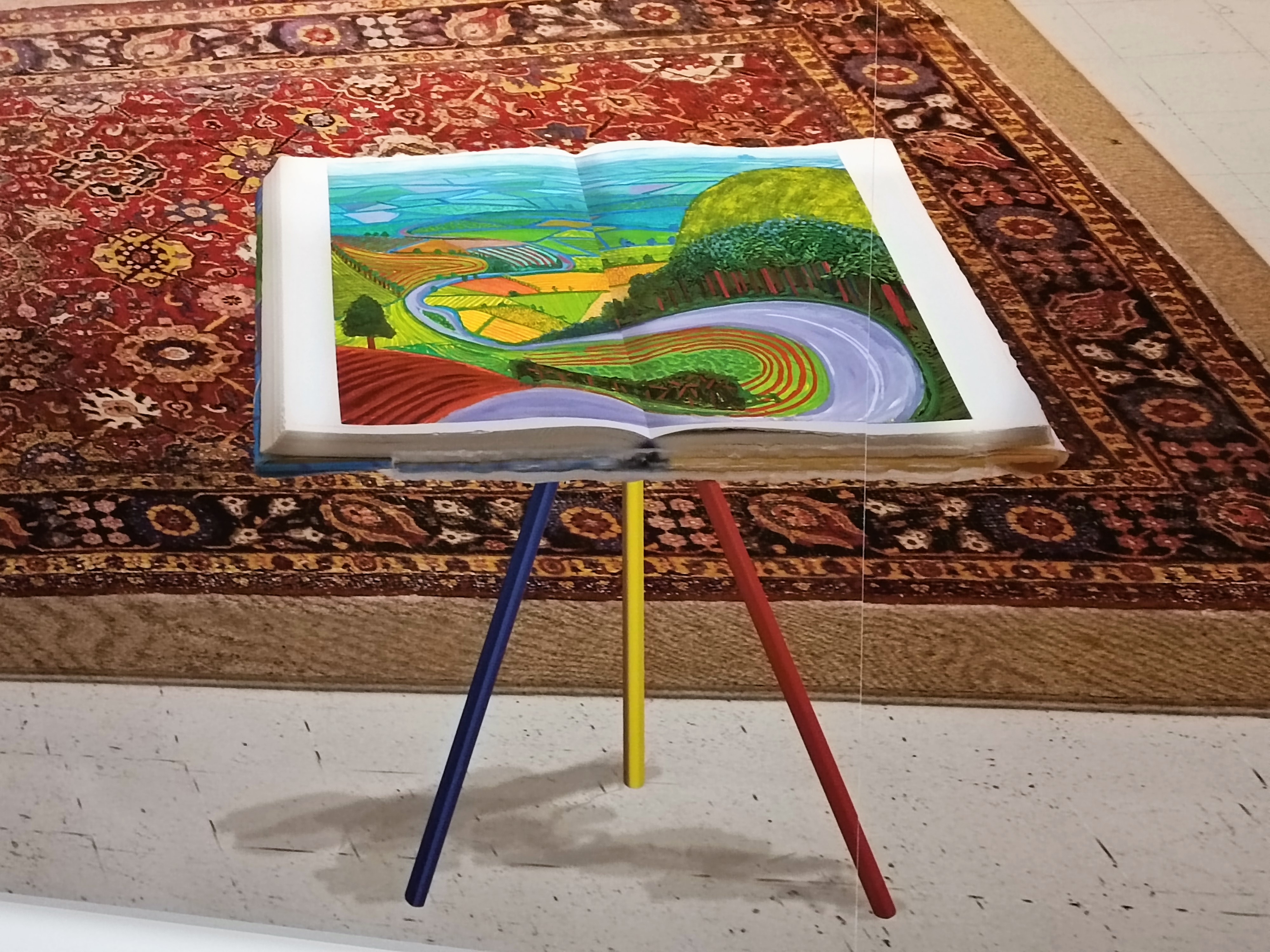David Hockney, In the studio, 2017, particolare