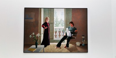 David Hockney, Mr and Mrs Clark and Percy, 1970-1