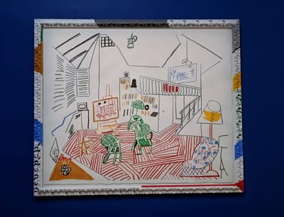 David Hockney, Pembroke Studio Interior, 1984