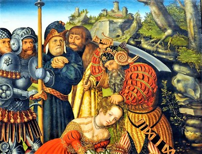 Dioscoro in procinto di uccidere la giovane Barbara