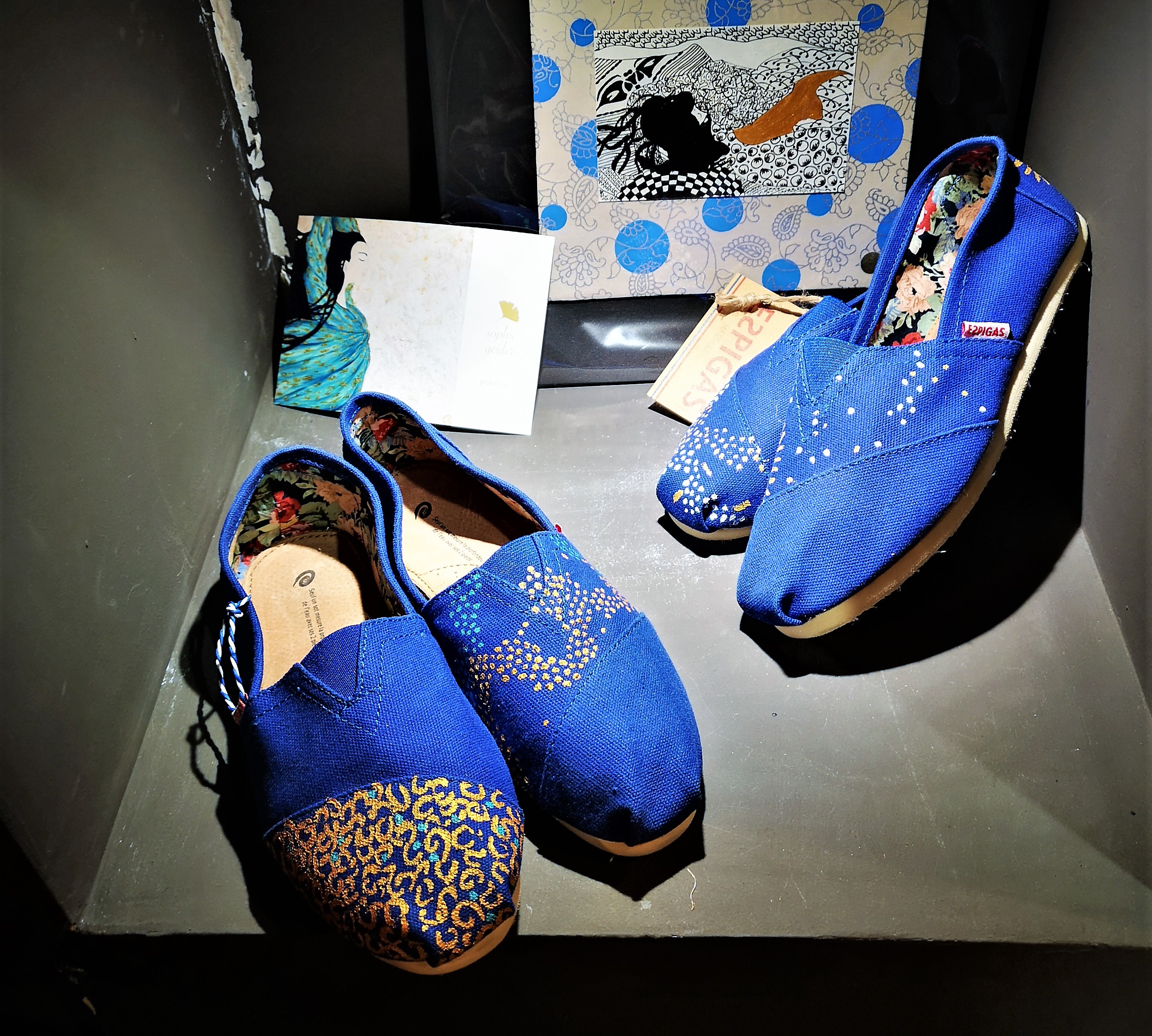 Espadrilles marsigliesi di Espigas, disegno artistico