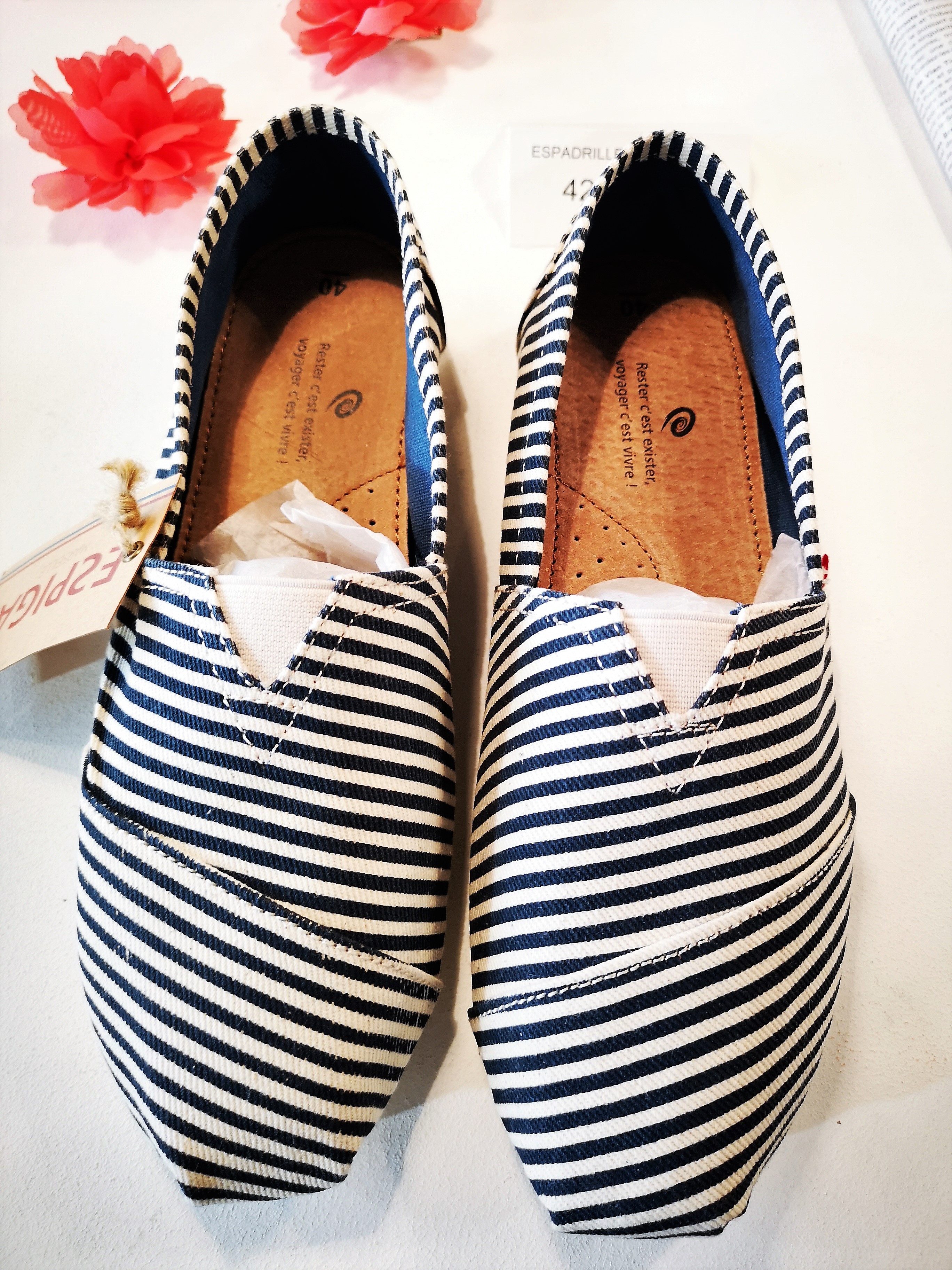 Espadrilles marsigliesi di Espigas, la classica riga 'marinara'