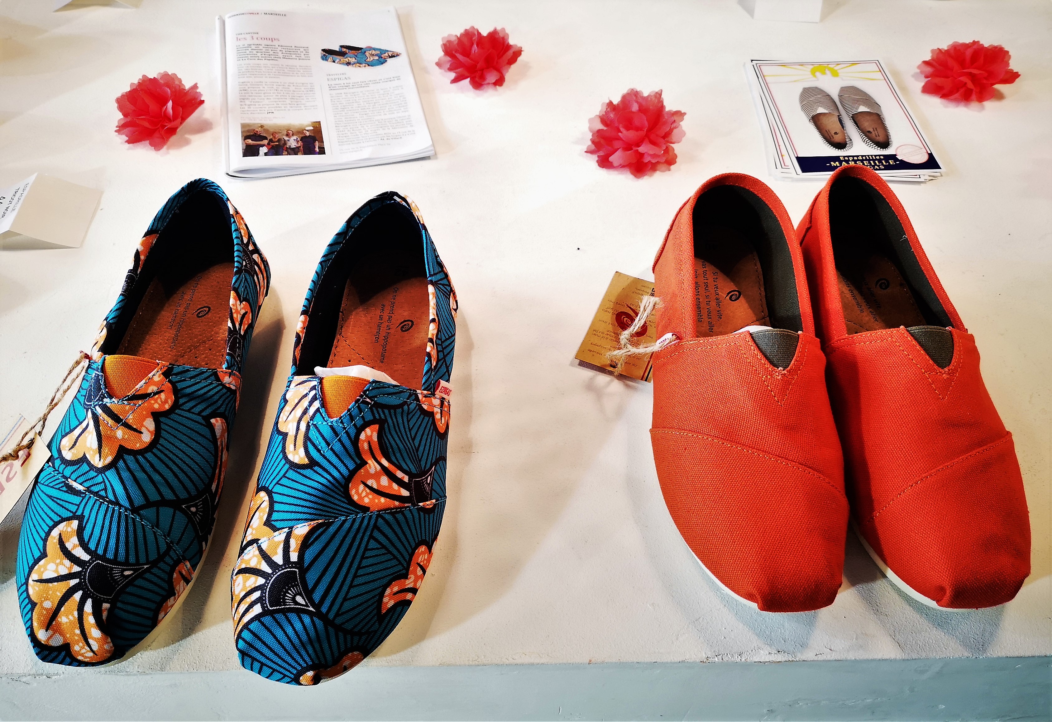 Espadrilles marsigliesi di Espigas, tinta unita e wax
