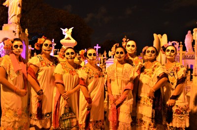 Festa dei morti, scheletri e Catrina
