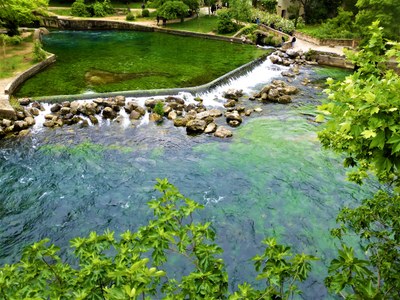 Fontaine de Vaucluse, la Sorgue