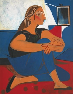 Francoise-Gilot, Etude-bleue