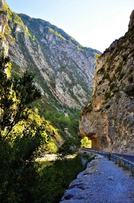 Gole del Verdon, sul cicglio della strada