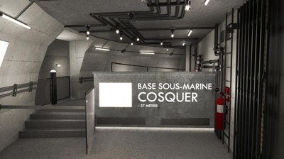 Grotta Cosquer, la base sottomarina © Kléber Rossillon