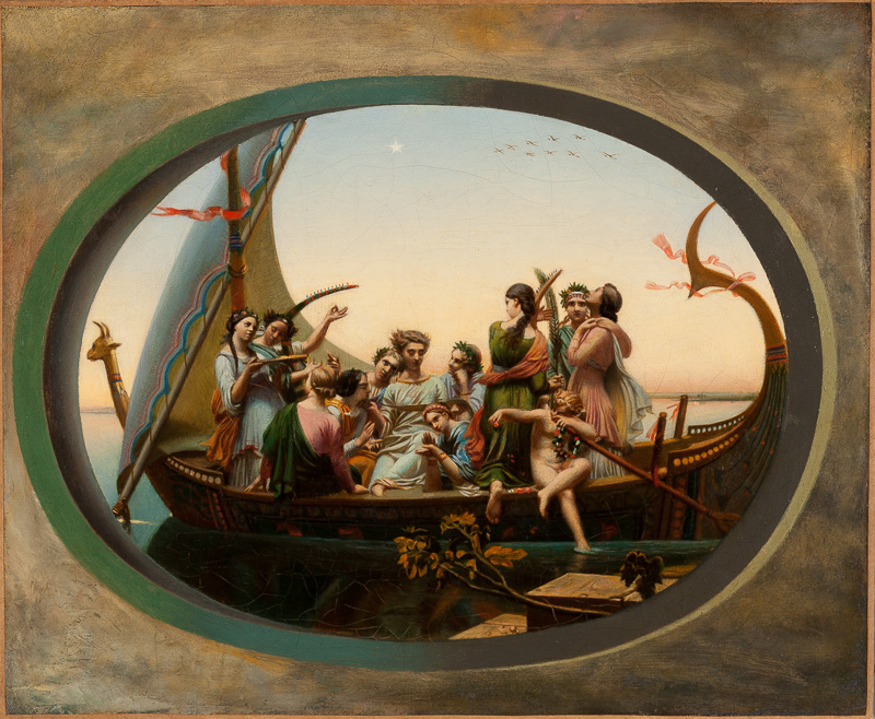 Hyères, La Banque, Musée des Cultures et du Paysage,  Charles Gleyre, Les illusions perdues